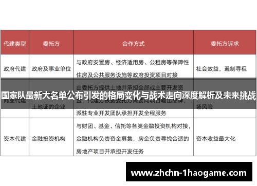 国家队最新大名单公布引发的格局变化与战术走向深度解析及未来挑战